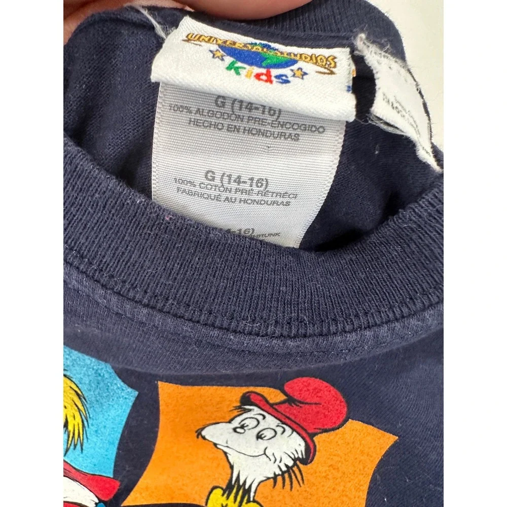 Kids Universal Islands of‎ Adventure Dr Seuss Cat in the Hat Grinch T-Shirt